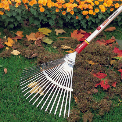 WOLF Garten Steel Tine Leaf Rake - BlueStone Garden