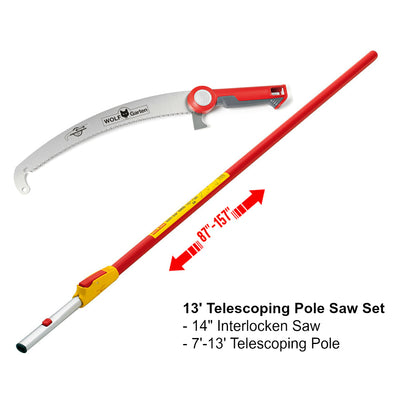 13 ft Pole Saw - WOLF-Garten Pole Saw Set - BlueStoneGarden